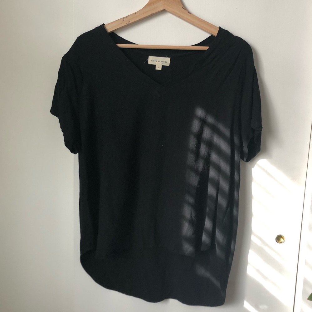 Cloth & Stone Black T Shirt